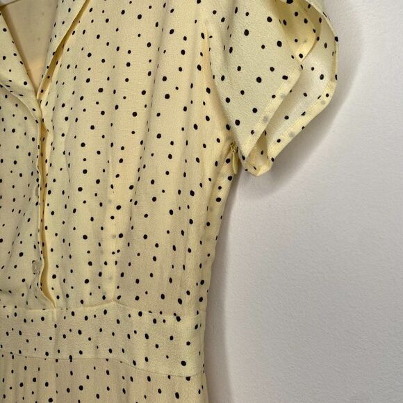 FRANK & OAK yellow polka dot maxi dress | Size: XS - Picture 5 of 6